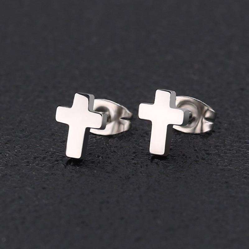 Petite Steel Stud Earrings