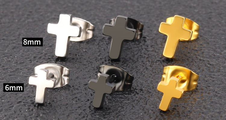 Petite Steel Stud Earrings