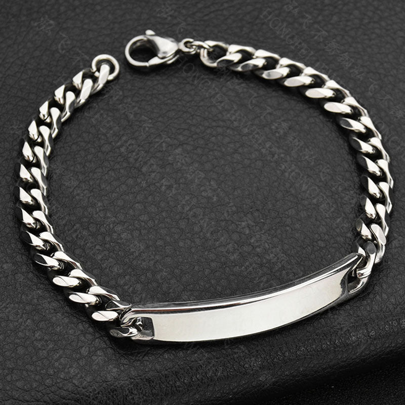 Polished Bar Chain Bracelet