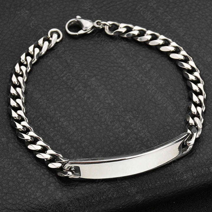 Polished Bar Chain Bracelet