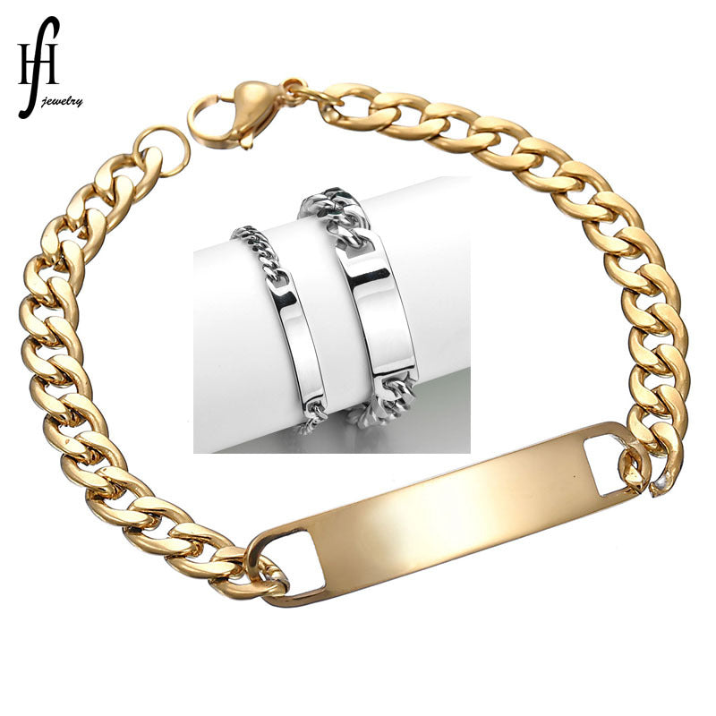 Polished Bar Chain Bracelet