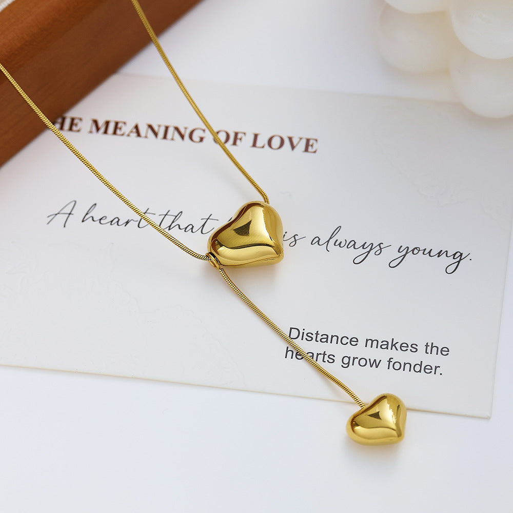 Heart Snake-Chain Necklace