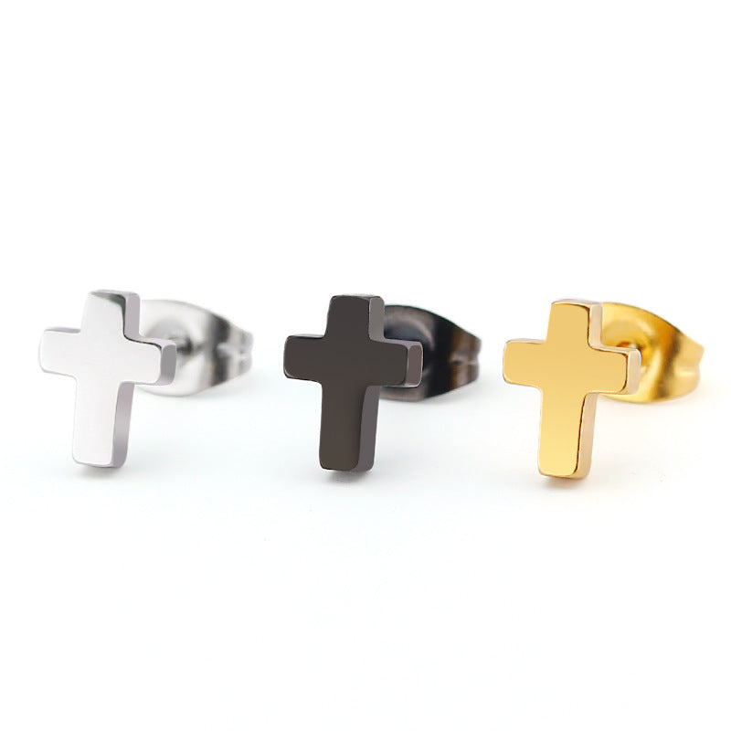 Petite Steel Stud Earrings