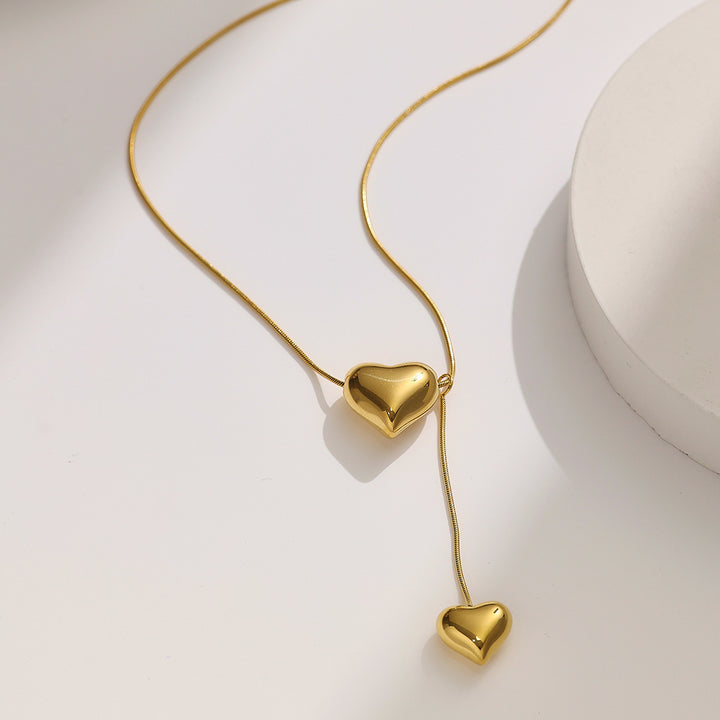 Heart Snake-Chain Necklace