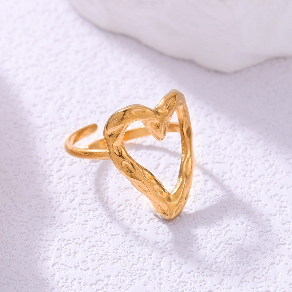 Adjustable Heart Ring