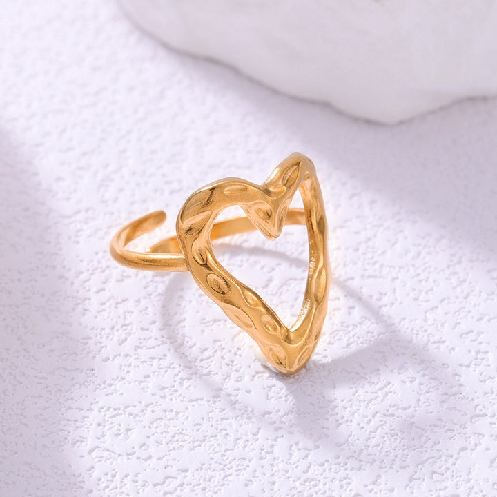 Adjustable Heart Ring