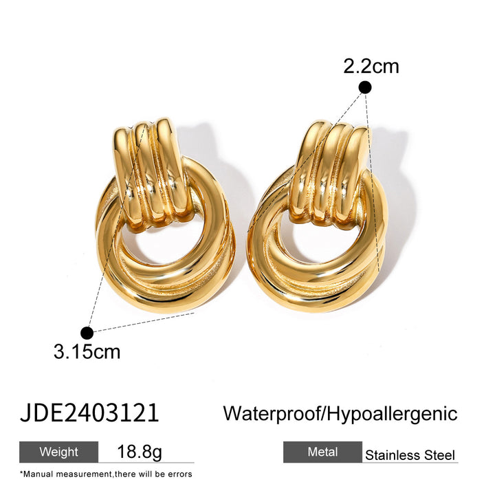 Sculptural Winding Earrings