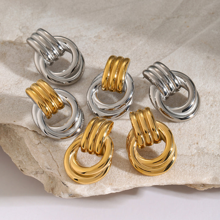 Sculptural Winding Earrings