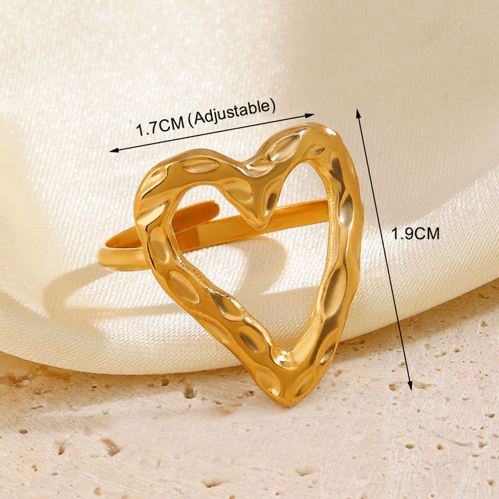 Adjustable Heart Ring