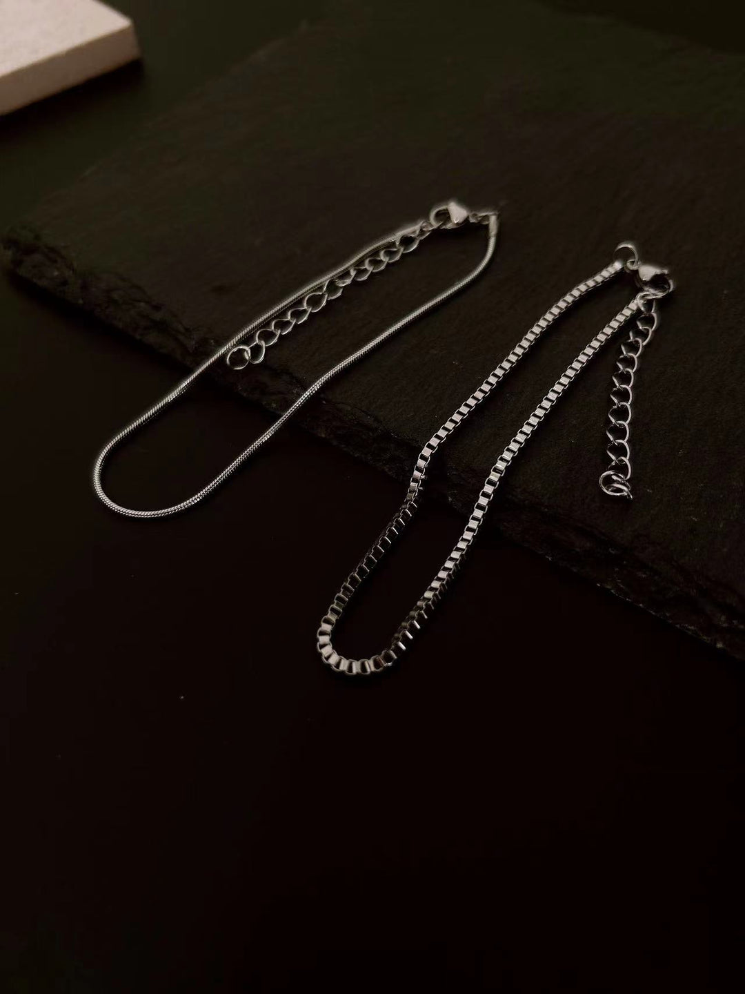 Double-Chain Bracelet Pair