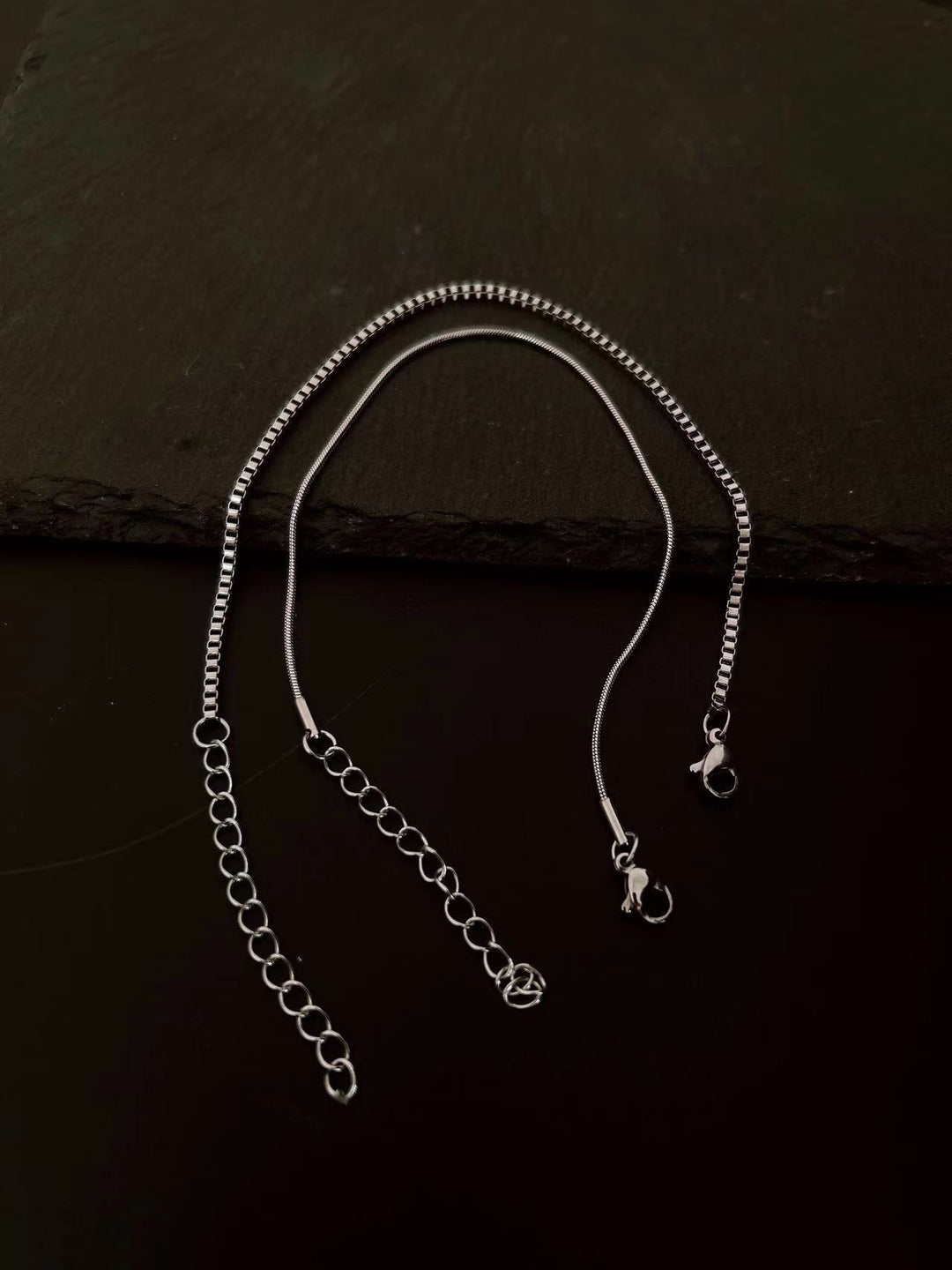 Double-Chain Bracelet Pair