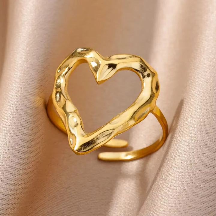 Adjustable Heart Ring