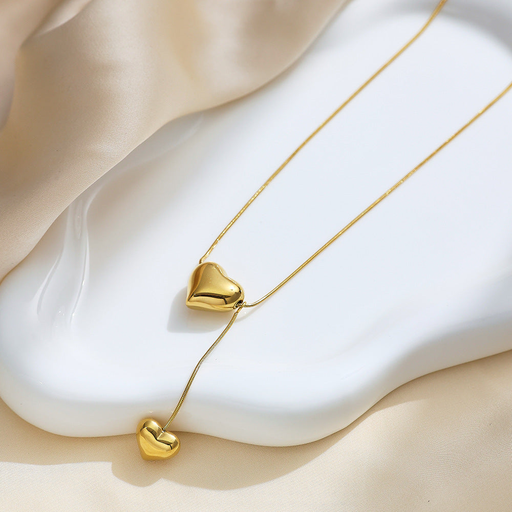 Heart Snake-Chain Necklace
