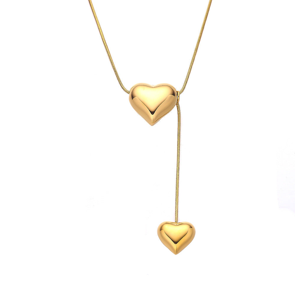 Heart Snake-Chain Necklace