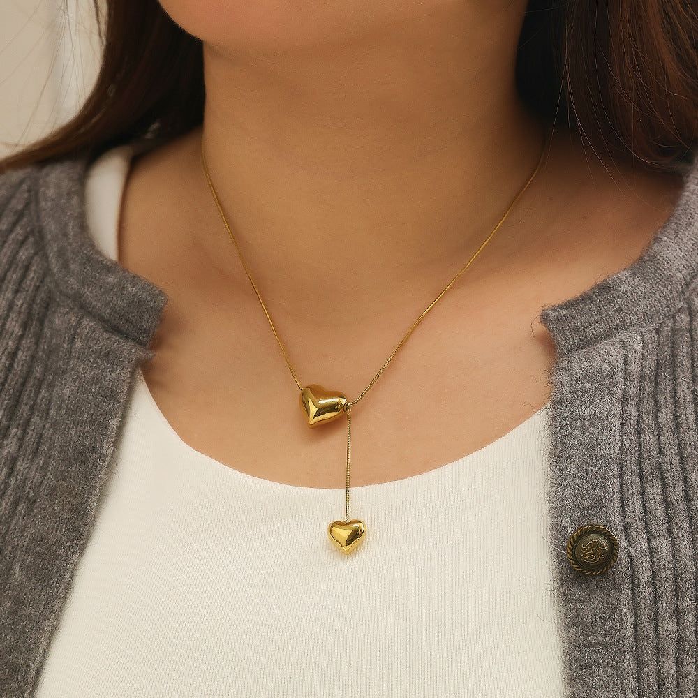 Heart Snake-Chain Necklace