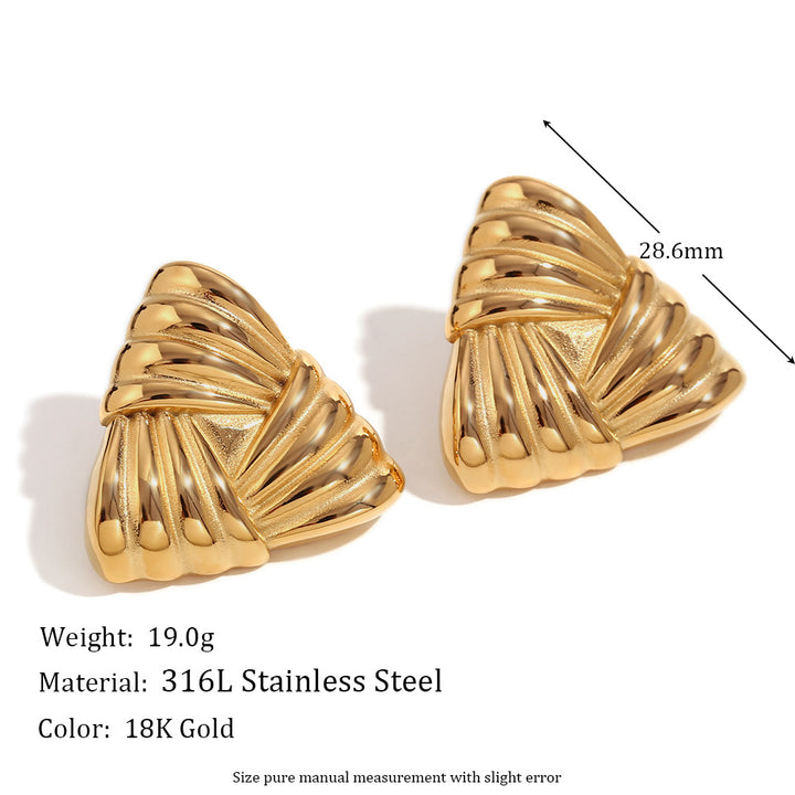 Triangular Stud Earrings