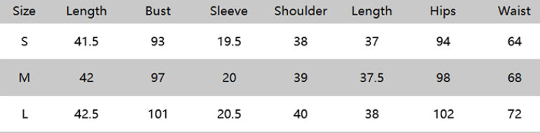 Supplier garment size chart for Khaki Cropped Shirt and Mini Skirt Set