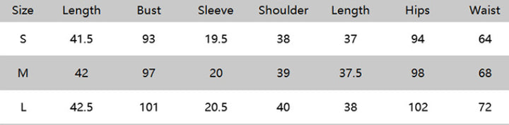 Supplier garment size chart for Khaki Cropped Shirt and Mini Skirt Set